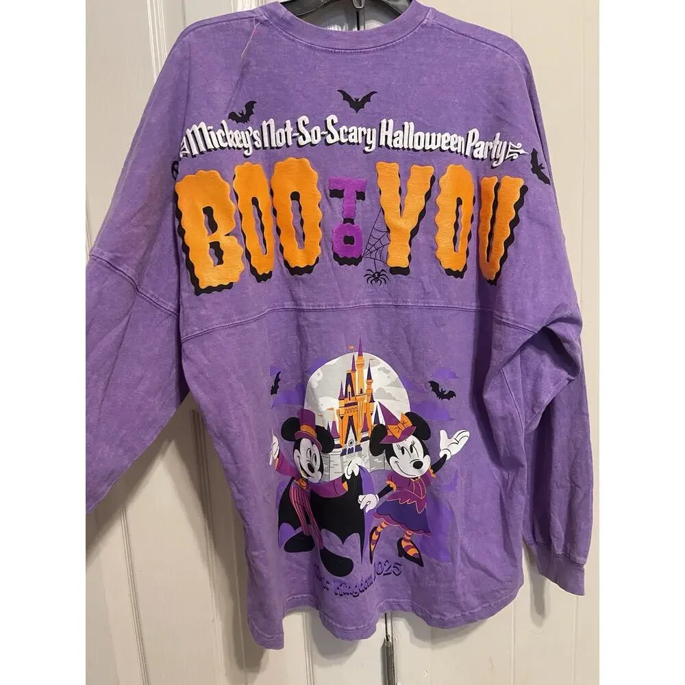 2025 Disney Mickeys Not So Scary Halloween Party Spirit Jersey Boo Large NWT - Picture 4 of 6